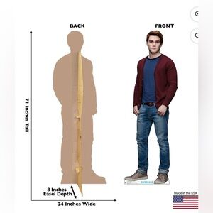 Archie riverdale KJ Apa cardboard cutout standee WB life size Warner brothers TV